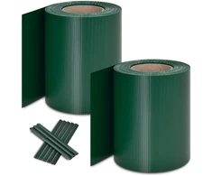 Juskys Privatumo tvoros juostų rinkinys, 2 vnt., 35x0,19 m, žalia PVC