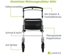 Juskys Rolatorius Aktiv, baltas