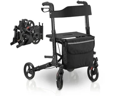 Juskys Rollator Vital 63x68x80-94 cm juodas/pilkas