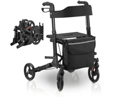 Juskys Rollator Vital 63x68x80-94 cm juodas/pilkas