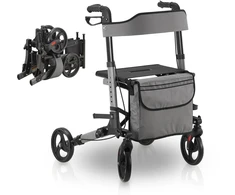 Juskys Rollator Vital 63x68x80-94 cm pilka/juoda