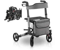 Juskys Rollator Vital 63x68x80-94 cm pilka/juoda