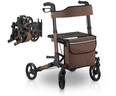 Juskys Rollator Vital 63x68x80-94 cm rudas