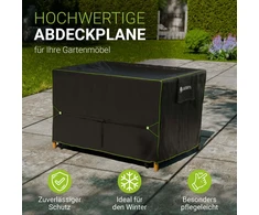 Juskys Sodo baldų uždangalas CoverSafe Pro 120x90x75 cm juodas