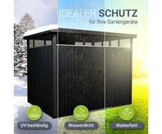 Juskys Sodo namelis Luzern L 196x254x220 cm antracito spalvos
