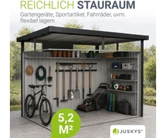 Juskys Sodo namelis Luzern M 5.2 m² antracito spalvos