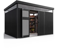Juskys Sodo namelis Luzern XL 12 m² antracito spalvos
