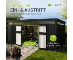 Juskys Sodo namelis Luzern XL 12 m² antracito spalvos