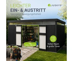 Juskys Sodo namelis Luzern XL 12 m² antracito spalvos