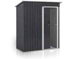 Juskys Sodo namelis S su šlaitiniu stogu 164x88x182 cm antracito spalvos