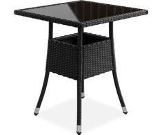 Juskys Sodo stalas Yoro 60x60x73 cm juodas