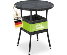 Juskys Sodo stalas Yoro Ø 80 x 73 cm juodas