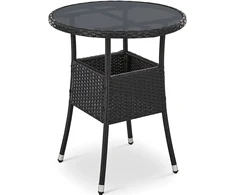 Juskys Sodo stalas Yoro Ø 80 x 73 cm juodas