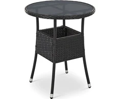 Juskys Sodo stalas Yoro Ø 80 x 73 cm juodas