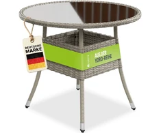 Juskys Sodo stalas Yoro Ø80x73 cm juodas