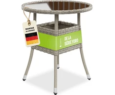Juskys Sodo stalas Yoro Ø80x73 cm juodas