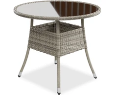 Juskys Sodo stalas Yoro Ø80x73 cm juodas