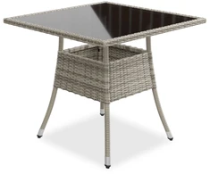 Juskys Sodo stalas Yoro 80x80 cm pilkas