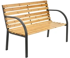 Juskys Sodo suoliukas Homestar Modena 2 vietų 120x62 cm natūralus/antracito spalvos