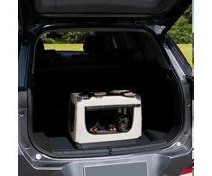 Juskys Sulankstoma šunų transportavimo dėžė Lassie M 50x34x36 cm smėlio spalvos