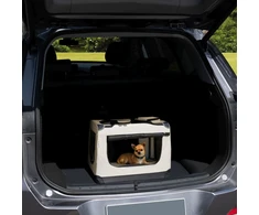 Juskys Sulankstomas šunų transportavimo krepšys Lassie S 50x34x36 cm pilkas