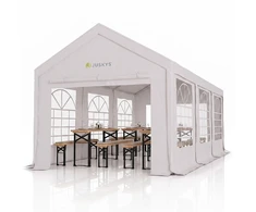Juskys Šventinė palapinė Gala 3x6 m balta