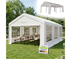 Juskys Šventinė palapinė Gala 4x6 m balta