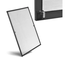 Juskys Tinklelis nuo vabzdžių su aliuminio rėmu 130x150 cm antracito spalvos