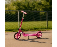 Juskys Vaikiškas paspirtukas Homestar Girl Power 88x37x96-106 cm rožinis