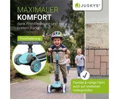 Juskys Vaikiškas paspirtukas Lumox 59x28x81 cm juodas