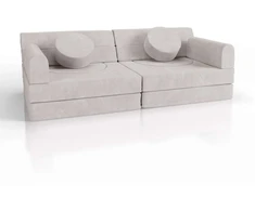 Juskys Vaikiškas žaidimų sofa Kayo 150x75x50 cm smėlio spalvos