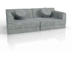 Juskys Vaikiškas žaidimų sofa Kayo 150x75x50 cm šviesiai žalia