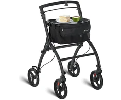 Juskys Vidaus vaikštynė su transportavimo krepšiu 56x66x90-103 cm juoda