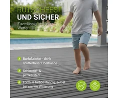 Juskys WPC terasos lentos 10 m² pilkos spalvos
