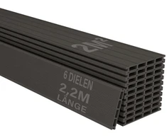 Juskys WPC terasos lentos, 2 m², pilkas