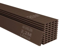 Juskys WPC terasos lentos, 20 m², rudas