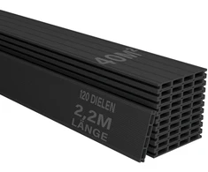 Juskys WPC terasos lentos 40 m² 220x14.6x2.5 cm antracito spalvos