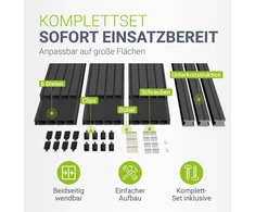 Juskys WPC terasos lentos 6 m² pilkos spalvos