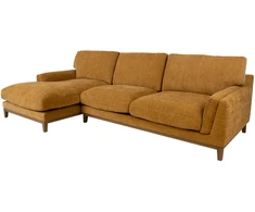 Kampinė sofa BASIL kairiojo kampo, oranžinė