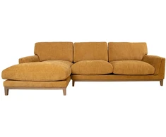 Kampinė sofa BASIL kairiojo kampo, oranžinė