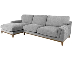 Kampinė sofa BASIL kairiojo kampo, pilka