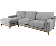 Kampinė sofa BASIL kairiojo kampo, pilka