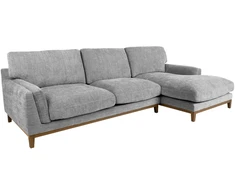 Kampinė sofa BASIL RC, pilka