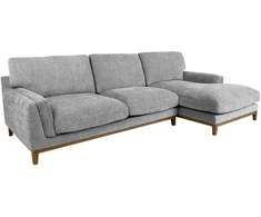 Kampinė sofa BASIL dešinioji kampinė, pilka