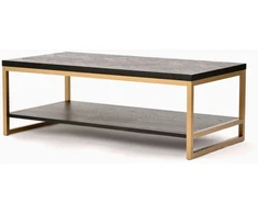 Kavos staliukas Seville, 120 x 42 x 60 cm, juoda