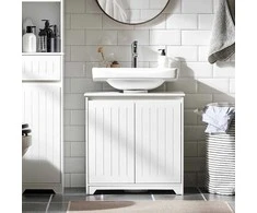 Sobuy Vanity Unit Vonios spintelė Vanity Unit BZR108-II-W
