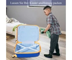 Kelioninis Promotions Vaikiškas lagaminas ir kuprinės rinkinys, 33x21,5x51 cm ir 25,5x10x32 cm, mėlynas