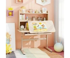 Kelioninis Promotions Vaikiškas rašomasis stalas, 100x60x111-135 cm, rožinis