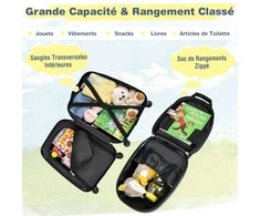 Kelioninis Promotions Vaikiškų lagaminų rinkinys, 32x22.5x82 cm ir 25.5x11.5x34 cm, Juoda