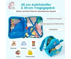 Kelioninis Promotions Vaikiškų lagaminų rinkinys, 47x27x37 cm, geltonas